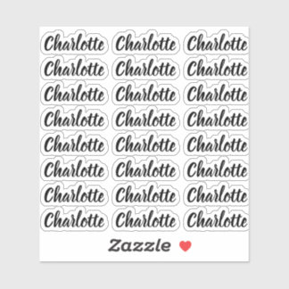 Sticker Créez votre propre nom de script personnalisé élég