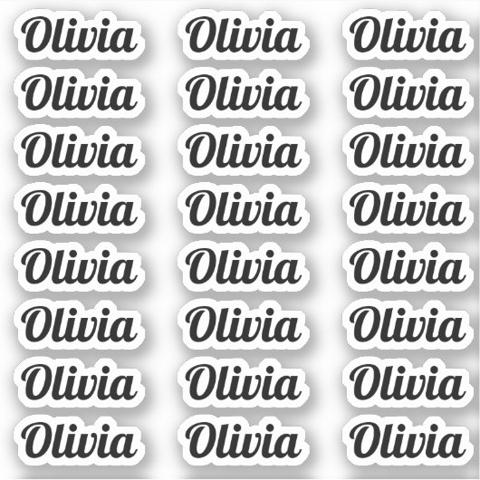 Sticker Créez votre propre nom de script personnalisé mode (Devant)