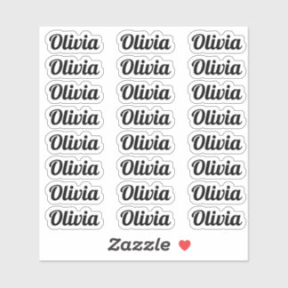 Sticker Créez votre propre nom de script personnalisé mode