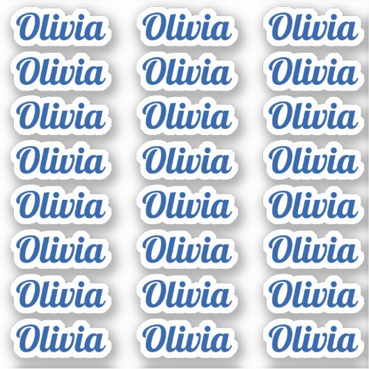 Sticker Créez votre propre nom de script personnalisé mode (Devant)