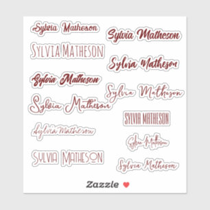 Sticker Créez Votre Propre Nom Design Moderne