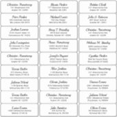 Sticker Créez votre propre nom et adresse d'invité (Devant)