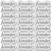 Sticker Créez Votre Propre Nom Personnalisé Élégant (Devant)