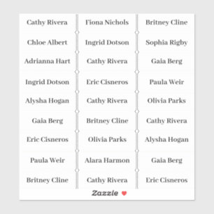 Sticker Créez votre propre pack d'autocollants de nom d'in