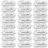 Sticker Créez votre propre script moderne Nom personnalisé (Devant)