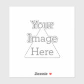 Stickers contours vinyle Moyen : 15,2 cm x 15,2 cm (Feuille)