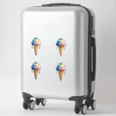 Sticker Crème Glacée (Sur valise)