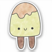 Sticker Crème glacée à double bâton (Devant)