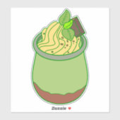 Sticker Crème Glacée à la Vanille (Feuille)