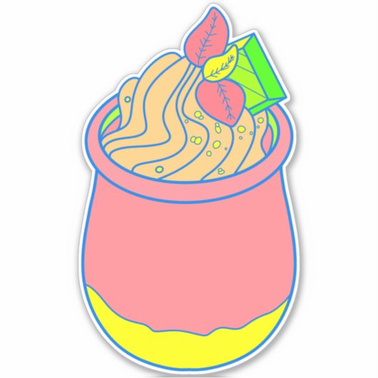 Sticker Crème Glacée Sorbet (Devant)