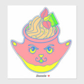 Sticker Crème Glacée Sorbet (Feuille)