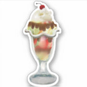 Sticker Crème glacée Sundae (Devant)
