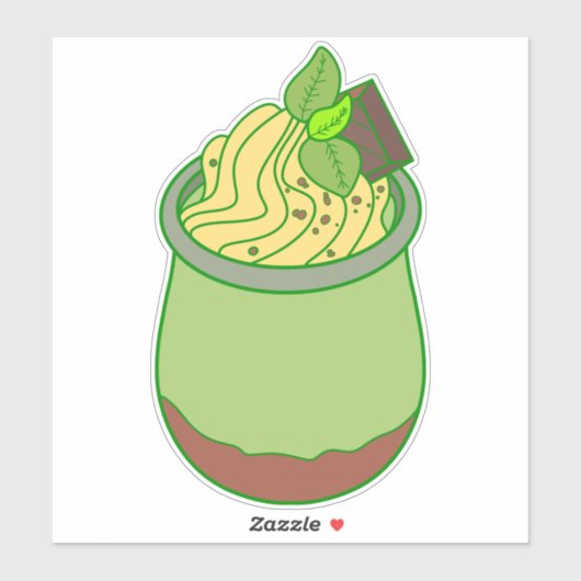 Sticker Crème glacée Vanilla (Feuille)