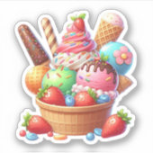Sticker crème glglace (Devant)