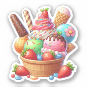 Sticker crème glglace