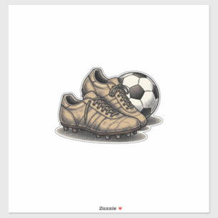 Sticker Crépuscule Crampons De Football Et Conception De T