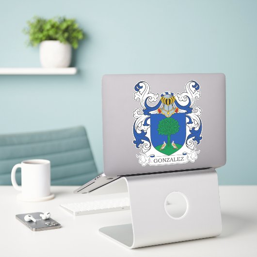 Sticker Crest de Gonzalez (Ordinateur portable sur le bureau)