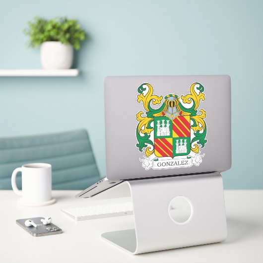 Sticker Crest de Gonzalez (Ordinateur portable sur le bureau)