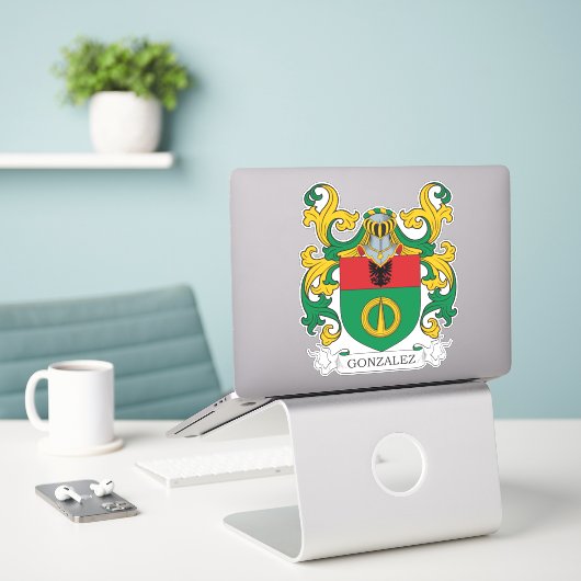 Sticker Crest de Gonzalez (Ordinateur portable sur le bureau)