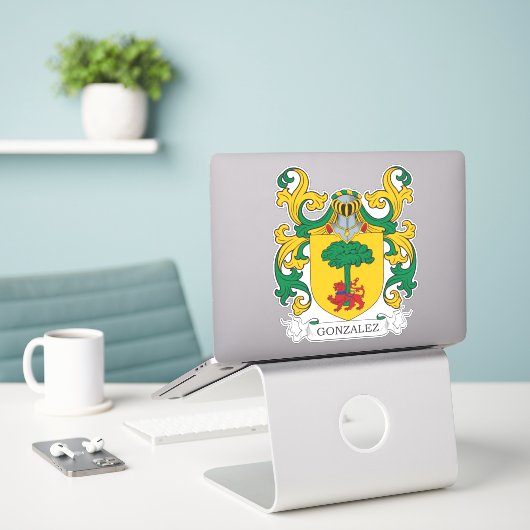 Sticker Crest de Gonzalez (Ordinateur portable sur le bureau)