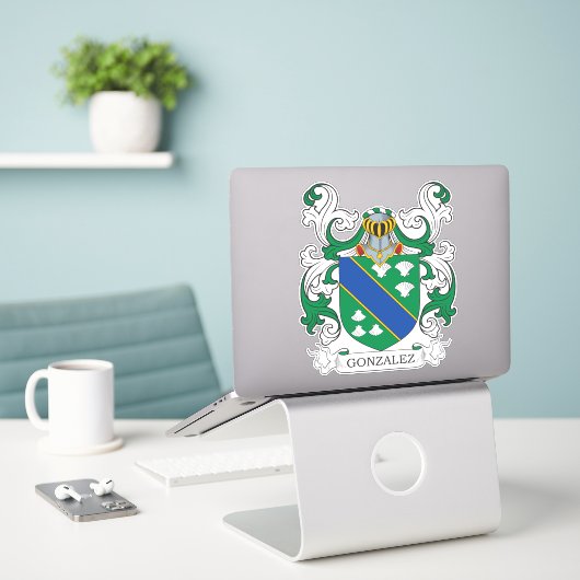 Sticker Crest de Gonzalez (Ordinateur portable sur le bureau)