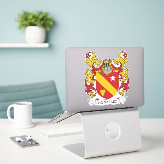 Sticker Crest de Gonzalez (Ordinateur portable sur le bureau)
