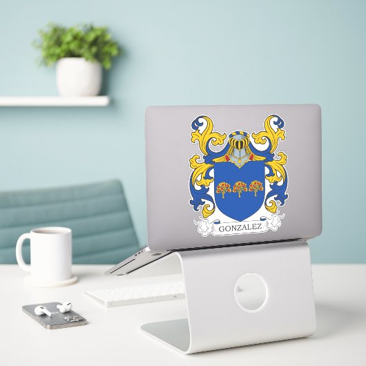Sticker Crest de Gonzalez (Ordinateur portable sur le bureau)
