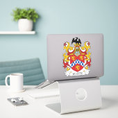 Sticker Crest de la famille blanche (Ordinateur portable sur le bureau)