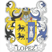 Sticker Crest de la famille Lopez (Devant)