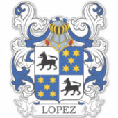 Sticker Crest de la famille Lopez (Devant)