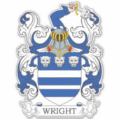 Sticker Crest de la famille Wright (Devant)
