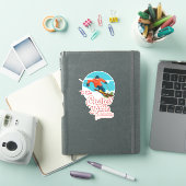 Sticker Crested Butte pour skier (Couverture iPad)