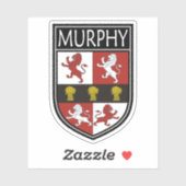 Sticker Crête de clan irlandais - Murphy (Feuille)
