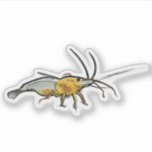 Sticker crevette Yellow King Kong (Devant)