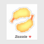 Sticker Crevettes frites (Feuille)