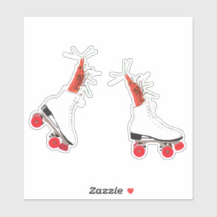 Sticker crevettes sur le patinage