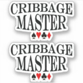 Sticker Cribbage Master 2x Vinyl (Devant)