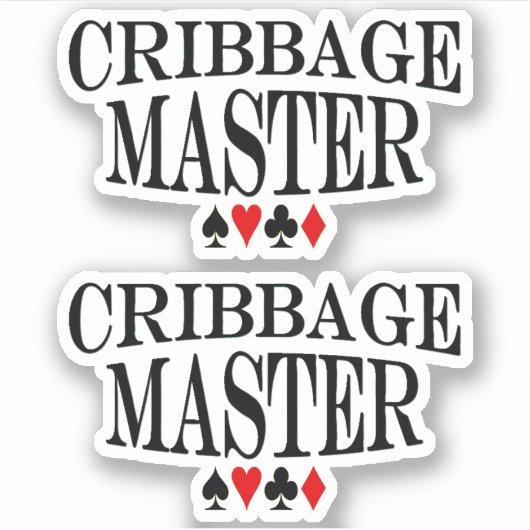 Sticker Cribbage Master 2x Vinyl (Devant)