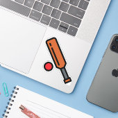 Sticker cricket (Ordinateur portable avec iPhone)