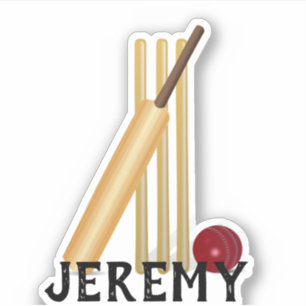 Sticker Cricket, guichet et modèle de balle, personnaliser