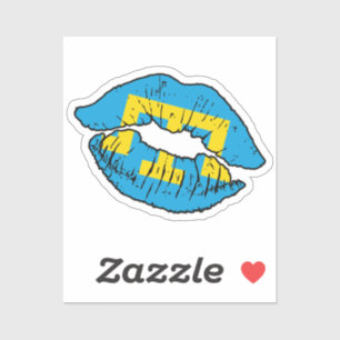Sticker Crimée Tatars Crimée Criméa Criméa Lipstick Lobe D