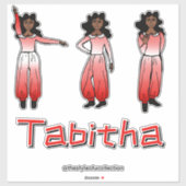 Sticker Crimson Ombre  Dancer #1 (Feuille)