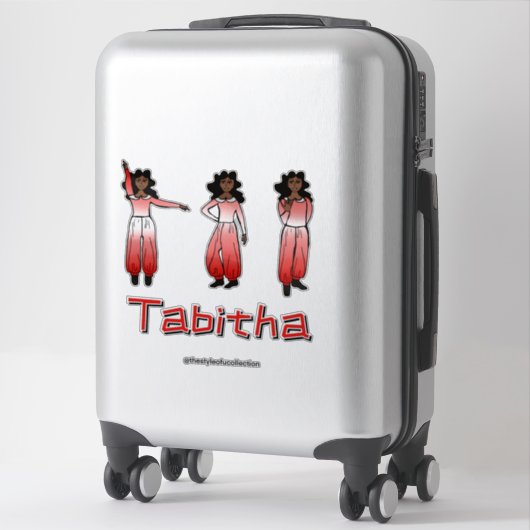Sticker Crimson Ombre  Dancer #1 (Sur valise)