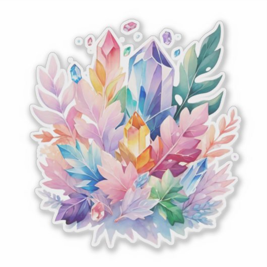 Sticker Cristal coloré (Devant)