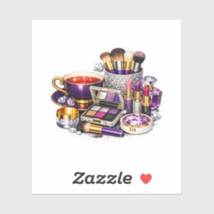 Sticker Cristal de Maquillage Violet Royal et Parfum Sti
