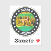 Sticker Croatie (Feuille)