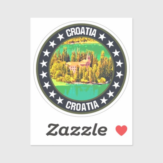 Sticker Croatie (Feuille)