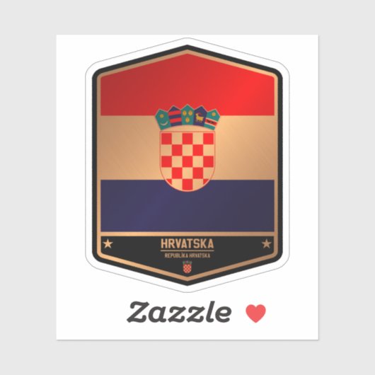 Sticker Croatie (Feuille)