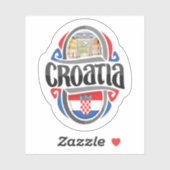 Sticker Croatie (Feuille)