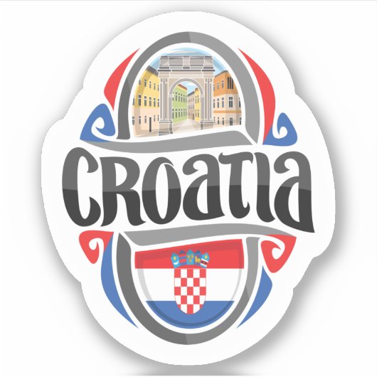 Sticker Croatie (Devant)